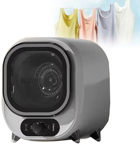 ELIKBH Asciugatrice a Condensazione, Mini Centrifuga, 5 modalità di Asciugatura, Carico 0,8 kg, Piccola Asciugatrice a Condensatore Portatile, per Uso su Controsoffitto o a Parete(White)