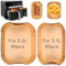 YJDM Airfryer Lot de 120 feuilles de cuisson pour friteuse à air chaud Philips Dual Basket Airfryer 3000 série 6L/3L Tefal EY9018 Dual Easy Fry 5,2/3,1 l