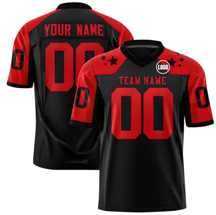 Yunshenla Maillot Football Americain Personnalisé Tee Shirt Personnalisable Homme Femme Enfant T Shirt Sport Personnalisé avec Nom Numéro L'équipe Le Logo Maillot Equipe de France Rugby 2025,(#09)