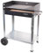 Cofan Barbacoa de carbón con ruedas | Parrilla ajustable | Con ladrillo refractario y asa lateral | Fácil transporte | Gran superficie de asado | Medidas: 56,7 x 36 x 83 cm
