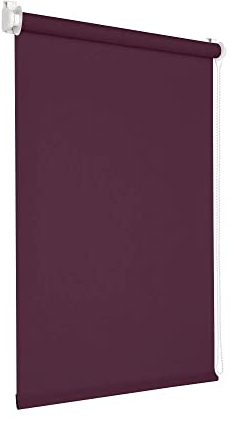 Victoria M. Tenebra Verdunkelungsrollo Klemmfix Rollo Fensterrollo, Sichtschutz, Verdunkelnd, Ohne Bohren inkl. Montagematerial, 100 x 160 cm, Lila Aubergine