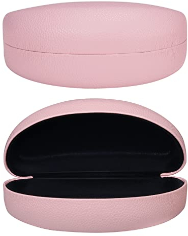 molshine Custodia Rigida per Occhiali da sole,Custodia per Occhiali da Sole e Occhiali da Sole Grandi Classici-(Rosa)