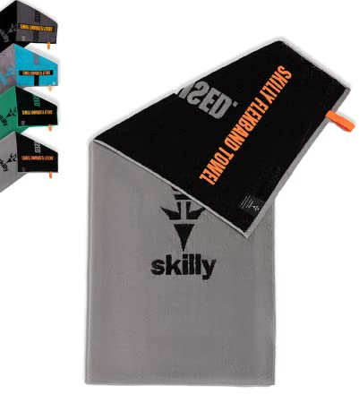 Skilly FBT120 - Asciugamano da Palestra in Cotone XL 120x50cm Con Funzione Anti-scivolo