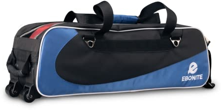 Ebonite Unisex-Erwachsene Bowlingtasche mit 3 Fächern, Blau/Schwarz, Einheitsgröße
