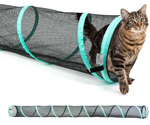 Kitty City Outdoor Catio Furniture and Play Kits for Cats, 10' Tunnel/Medium