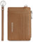 BOSTANTEN Geldbörse Damen Klein, PU Leder Kreditkartenetui RFID Schutz Geldbeutel Damen Kartenetui mit Münzfach, Mini Frauen Portemonnaie Kartenhalter Slim Wallet(Braun)
