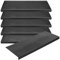 KARAT Stufenmatte aus Gummi - 5er Set - 25 x 75 cm - wetterfeste & Rutschhemmende Treppenstufen Matten - Gummistufenmatte für Außen - Treppenauflage - Antirutschmatte Santiago