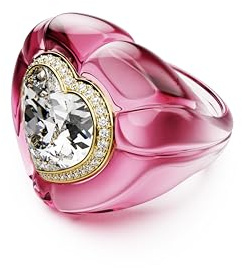 Swarovski Dulcis Kollektion manschett, blandade slipningar, flerfärgad, guldtonad pläterad