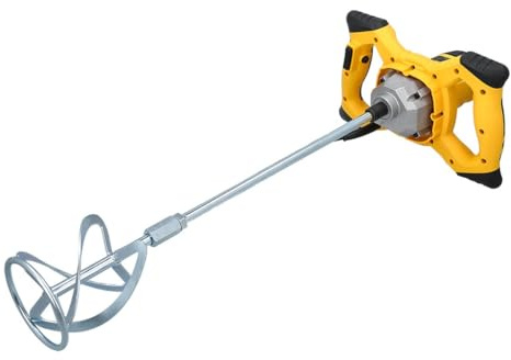 TOUGH MASTER Paddle Mixer Drill 1200W 6 Speed Settings M14 Mixing Rod, Handheld Mortar Mixer Concrete Mixer Cement Mixer Paint Mixer Plaster Adhesives Mixer