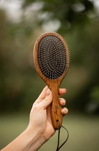 Brosse pour crinière et disque « VIDI » - Personnalisable - Cadeau pour cavalière, cheval, poney, équitation - Equimour