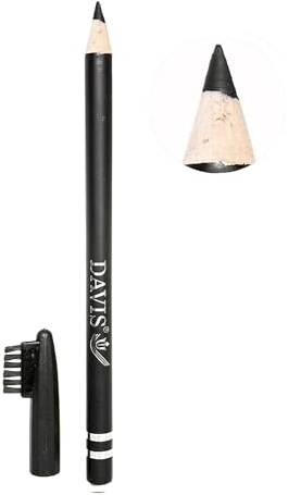 FATASH Waterproof Eyeliner Pencil with Built-in Brush, Smudge-Proof & Long-Lasting Matte Finish Soft Kohl Kajal, Glide-On Formula for Cat Eye & Smokey Bold Looks - Black