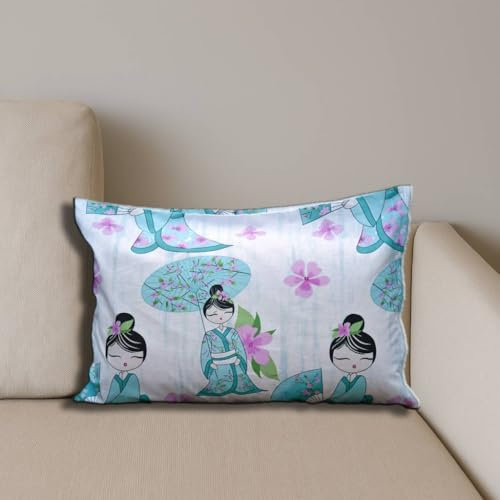 Natura – Cuscino per erbe aromatiche 50 x 34 cm con farro e 10 erbe per un sonno tranquillo | cotone biologico | geisha | idea regalo