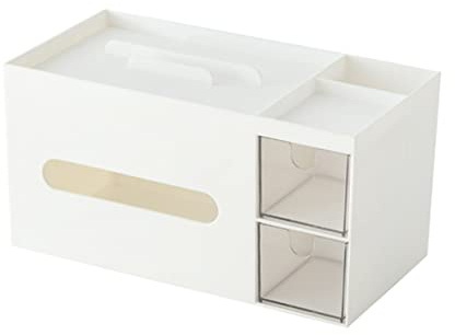 Didiseaon Plastic Tissue Box Case Desktop Napkin Holder Tissue Dispenser for Office Home Use Simple Design