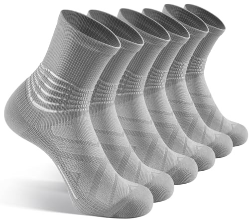 IRAMY Bas de Contention Homme Femme Chaussettes de Contention Running Support de Cheville Socquettes de Sport de Compression de Course pour Randonnée Fasciite Plantaire
