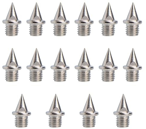 Lljsszr 16x Chiodi di Ricambio per Scarpe Da Pista, Chiodi Da Corsa per Leggera, 7 Mm, Chiodi Da Pista Pratici in Metallo per La Competizione, Unghie Affilate D'argento