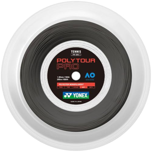 Yonex Corde Rotolo di Poli Tour PRO, Colore Nero, 200 m, 0195220121100010