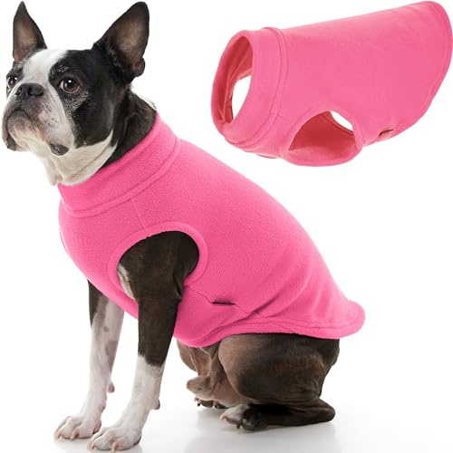 Gooby Stretch Fleece Pull Over Cold Weather Dog Vest, X-Large, Pink