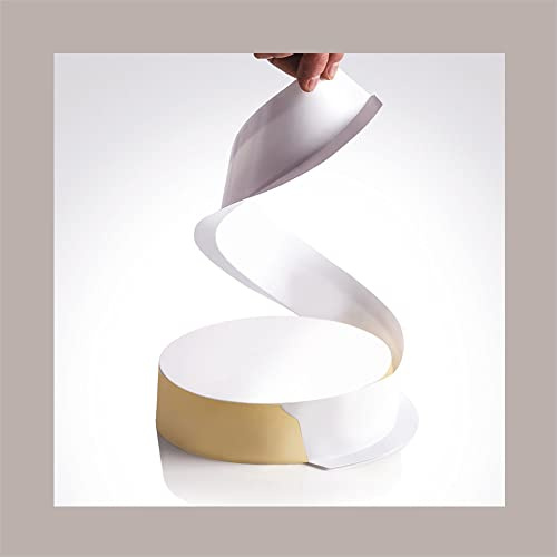 Lucgel Stampo Teglia Plastica Monouso per Semifreddi Cheesecake Torte Dessert One Strip Dm180H40mm - 10 pezzi -