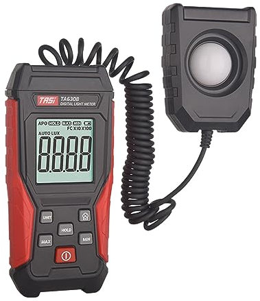 Folpus Luxmetro Mini misuratore di Luce Digitale Professionale Luxmetro Portatile per piantare, Frazionamento 200000LUX