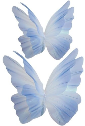 Muteitt Grand Papillon Décoratif 3D pour Fête, 2 Pièces, Décoration Murale Géante pour Anniversaire, Réception-Cadeau pour Bébé, Mariage