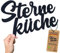 Sterneküche Schild - Küche Deko Schriftzug & Wanddekoration - Wand Dekoration - Türschild - Wanddeko - Wandschild Spruch - Schrift - Sterne-Küche - Aufkleber - Wandschrift aus Kunststoff (L)