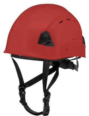 DEWALT DPG22V - Casco de Seguridad Unisex Tipo II Clase C con trinquete de 4 Puntos, ventilado, Color Rojo, tamaño Adulto
