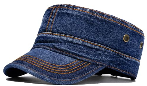 BABAHU Gorras Militares de Algodón Lavado, Gorras de Cadete del Ejército de Diseño Único, Talla única
