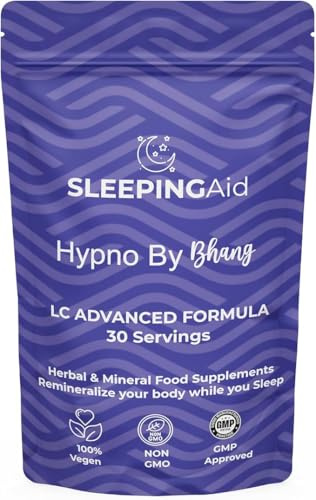 30 Hypno by Bhang Sleeping Tablets - Herbal Sleep Aid Supplement for Deep, Restful Sleep - Supports 30 Nights of Restful Sleep for Adults - Natural Sleep Support for Better Sleep Quality