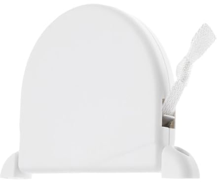 Orivin Avvolgitore per tapparelle con cinghia montata con infilaggio automatico, mini avvolgitore per tapparelle con nastro cieco da 5 m bianco