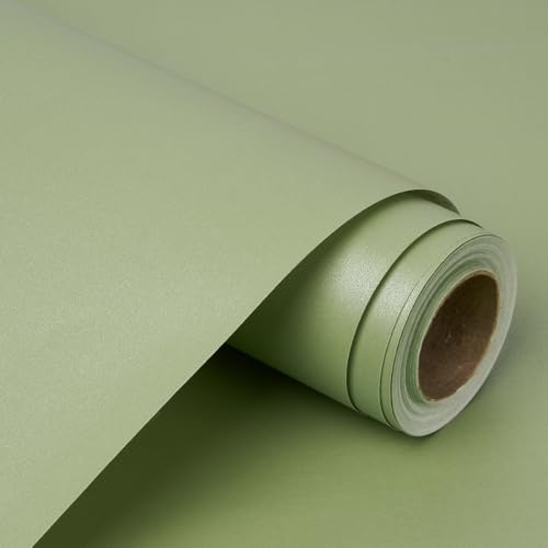 Papel de regalo verde mate: Rollo de papel de regalo brillante de 12 m x 43 cm, color liso, para Navidad, cumpleaños, bodas y regalos.