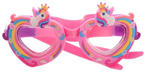 BUGUUYO Lunettes de Natation Garçon Fille Silicone Doux Anti-buée et Étanches avec Sangle Réglable Design Cartoon Mignon pour Garçons et Filles Protection Uv pour Piscine et Entraînement