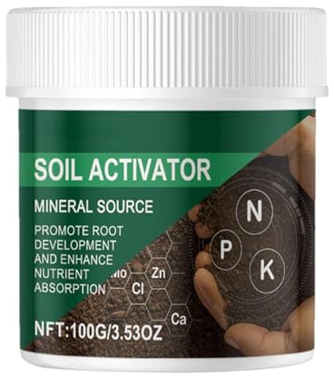 Attivatore Del Terreno Umato Di Potassio - Scioglie Il Terreno, Fornisce Oligoelementi, Regola Il Valore PH | Ammendante Del Ţerreno Con Fonte Minerale - Potenziatore Di Nutrienti Per Fiori, Giardino,
