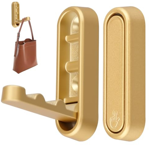 2 Piezas Ganchos de Pared Plegable e Invisibles,90 grados para Colgar Ropa