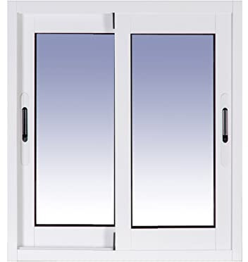 Ventanastock Aluminio 500x600 Corredera 2 hojas con cristal carglass (Climalit Mate)