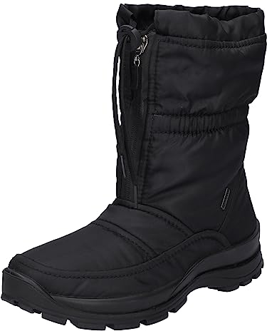 Westland Damen Snowboots Grenoble 118,Weite G (Normal),Wechselfußbett,wasserdicht,Schneestiefel,Schneeboots,Moon Boots,schwarz,44 EU / 9.5 UK