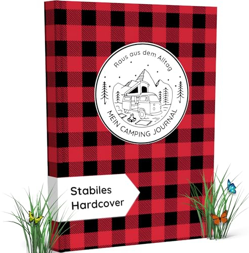 Luprion Camping Logbuch zum Ausfüllen - Dein Reisetagebuch oder Camping Tagebuch - passend als Camping Gadgets, Wohnmobil Gadgets oder Camping Geschenk | A5