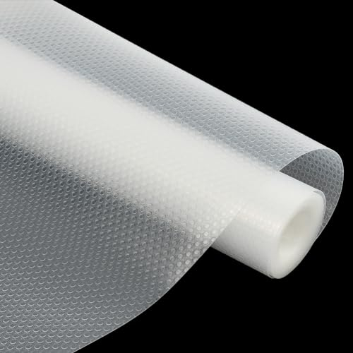 Tappetino per cassetti, 45 x 400 cm, antiscivolo, per scaffali, armadi, cassetti, frigorifero, casa, ufficio, trasparente