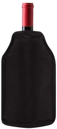 Secchiello per champagne Raffreddatore for vino, porta vino, borsa for ghiaccio, gelatina, picnic, bevande, raffreddatore for vino, borsa for bottiglie di vino, raffreddatore for bevande(2in Black)