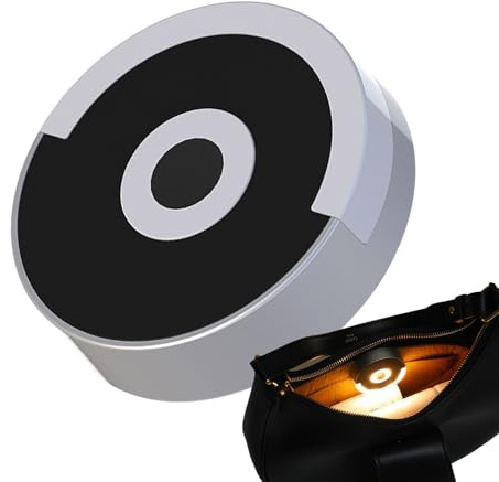 Wpsagek Torcia tascabile, sensore rotondo, luce tascabile, design gancio, luce stillata, lampada da letto, accessorio per portafoglio per donne, madri, amici