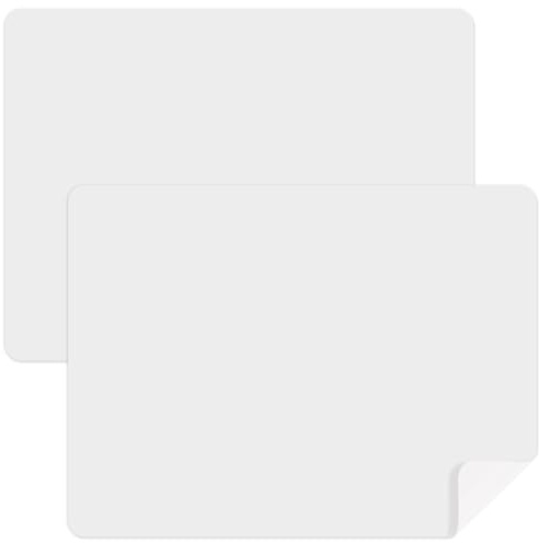 Luxeu Tapete Silicona, 2 Piezas 40 * 30cm Alfombrilla para Manualidades, Resistente al Calor, Tapete de Silicona para Encimera de Cocina (Semitransparente)