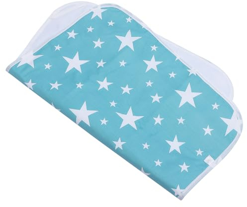 BAZEITFLOW Materassino Fasciatoio Portatile per Ragazzo Ragazza in Cotone Assorbente Doppia Faccia con Motivo Cartoon Tappetino Cambio Pannolino e Traspirante Lavabile e Riutilizzabile per