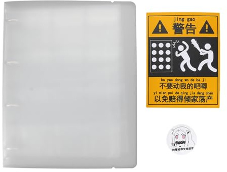 VINTORKY Badge Storage Binder 4 Pocket Pages for 48 Badges Medal Collection Folder and Storage and Memorabilia Organization