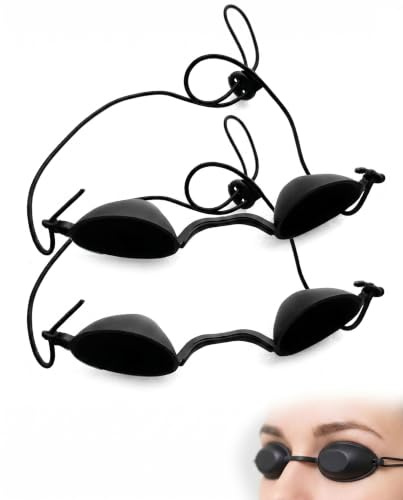 BTACGWP Gafas para Bronceado 2 Piezas, Silicona, Protección UV, para Solarios