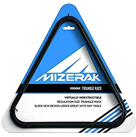 Mizerak Pool Ball Triangle Rack – Regulation Size – Durable Black Plastic – Perfect for 8-Ball or 9-Ball Pool Tables