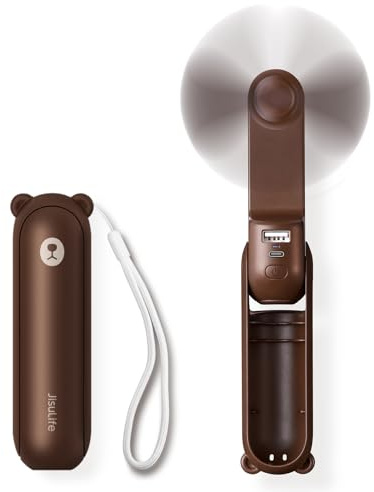 JISULIFE 3 IN 1 Portable Fan with Power Bank & Flashlight Featured