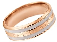 Daniel Wellington Klassischer Emaille-Ring, UK-Größe 5, Metall-Emaille, Kein Edelstein