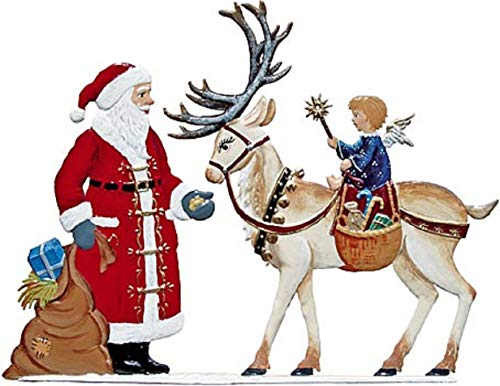 Wilhelm Schweizer Zinnfigur Nikolaus mit Rentier