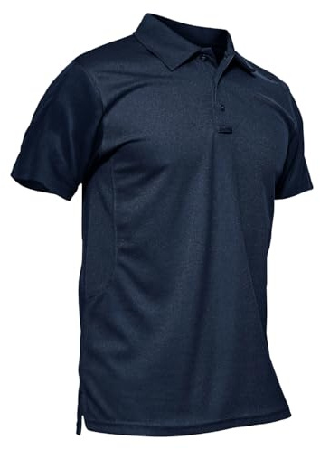 KEFITEVD T-Shirts Golf Homme Été Léger Pêche Randonnée Manches Courtes Polo