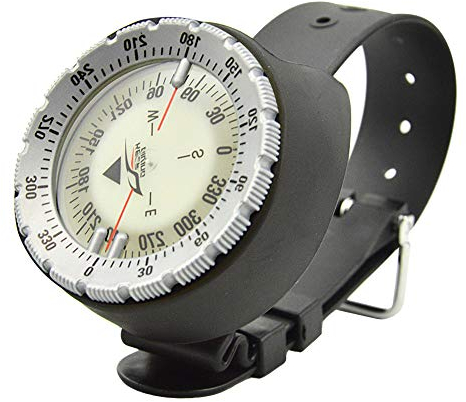 Lixada Unterwasserkompass Leuchtender Kompass Handgelenk Tauchkompass Hochpräziser Profikompass zum Tauchen Wandern Radfahren Camping