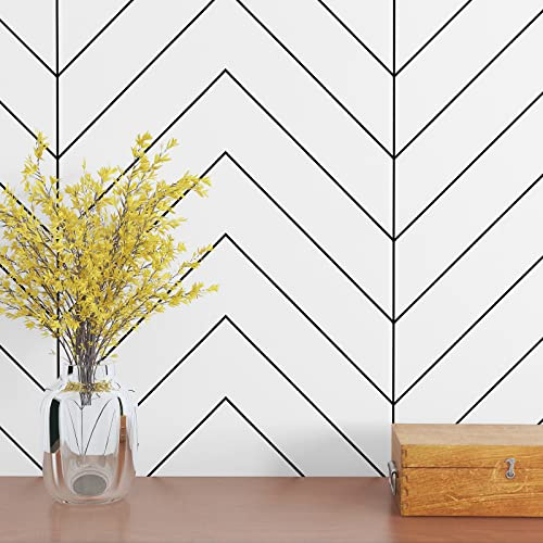 XRUIBZI Papel tapiz geométrico plateado para despegar y pegar, 45 x 1000 cm, papel de pared geométrico de rayas plateadas, impermeable, autoadhesivo, extraíble, película de vinilo para gabinete,